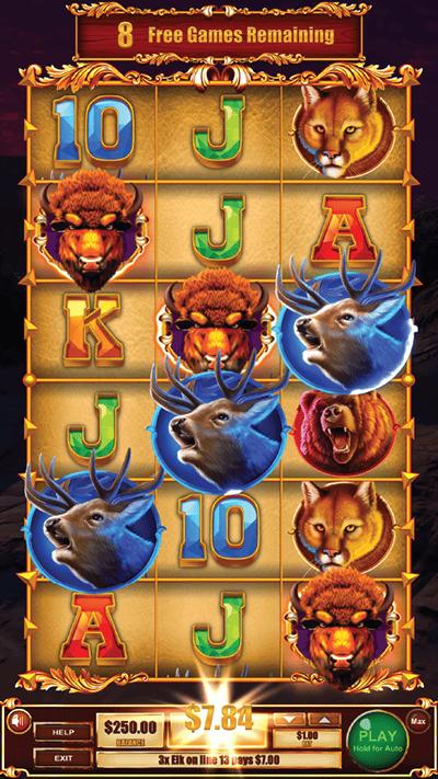 Buffalo Slot Mobile interface on iPhone with responsive design